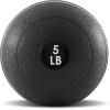 image:imageProsourceFit Slam Medicine Balls 5 10 15 20 25 30 50lbs Smooth and Tread Textured Grip Dead Weight Balls for Strength and Conditioning Exercises Cardio and Core WorkoutsClassic  Black
