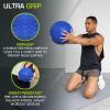image:imageProsourceFit Slam Medicine Balls 5 10 15 20 25 30 50lbs Smooth and Tread Textured Grip Dead Weight Balls for Strength and Conditioning Exercises Cardio and Core WorkoutsBlue