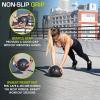 image:imageProsourceFit Slam Medicine Balls 5 10 15 20 25 30 50lbs Smooth and Tread Textured Grip Dead Weight Balls for Strength and Conditioning Exercises Cardio and Core WorkoutsClassic  Black