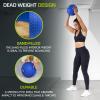 image:imageProsourceFit Slam Medicine Balls 5 10 15 20 25 30 50lbs Smooth and Tread Textured Grip Dead Weight Balls for Strength and Conditioning Exercises Cardio and Core WorkoutsBlue