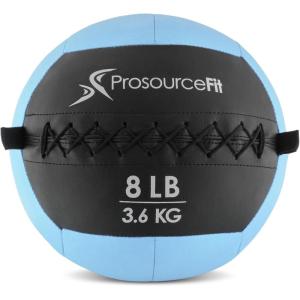 image:imageProSource Soft Medicine Balls for CrossFit Wall Ball and Full Body Dynamic Exercises ColorCoded Weights 6 8 10 14 20 25 lbAqua 8 LB