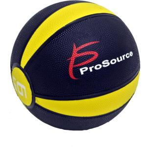 image:imageProsourceFit Weighted Rubber Medicine Ball for Full Body Workouts 6 lb