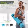 image:imageProsourceFit Classic Yoga Mat 18 3mm Thick Extra Long 72Inch Lightweight Fitness Mat with NonSlip Grip for Yoga Pilates ExerciseAqua