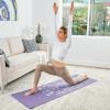 image:imageProsourceFit Feather Yoga Mat 316 5mm Thick Workout Surface with Exclusive Printed Designs for Stylish Comfort Stability and Balance NonSlip Option for Yoga and PilatesFeather  Turquoise