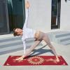 image:imageProsourceFit Feather Yoga Mat 316 5mm Thick Workout Surface with Exclusive Printed Designs for Stylish Comfort Stability and Balance NonSlip Option for Yoga and PilatesTao  Red