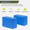 image:imageProsourceFit Foam Yoga Blocks High Density EVA Yoga Bricks 4x 6 x 9 Set of 2Blue