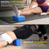 image:imageProsourceFit Foam Yoga Blocks High Density EVA Yoga Bricks 4x 6 x 9 Set of 2Blue
