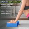 image:imageProsourceFit Foam Yoga Blocks High Density EVA Yoga Bricks 4x 6 x 9 Set of 2Blue