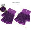 image:imageProsourceFit Grippy Yoga Gloves Yoga Hand Grips with Firm Fingerless Design One Size Fits All Yoga Gloves with Grips for Women and MenPurple
