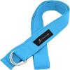 image:imageProsourceFit Metal DRing Yoga Strap 8 Durable Cotton for Stretching and FlexibilityAqua