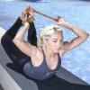 image:imageProsourceFit Metal DRing Yoga Strap 8 Durable Cotton for Stretching and FlexibilityBeige