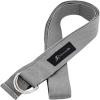 image:imageProsourceFit Metal DRing Yoga Strap 8 Durable Cotton for Stretching and FlexibilityGrey