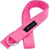 image:imageProsourceFit Metal DRing Yoga Strap 8 Durable Cotton for Stretching and FlexibilityPink