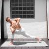 image:imageProsourceFit Natura TPE Yoga Mat 14 6mm Thick 72 Long Reversible with HighDensity Cushion amp Nonslip Texture Ecoconscious amp HygienicBlackGrey