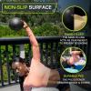 image:imageProsourceFit Weighted Toning Exercise Balls for Pilates Yoga Strength Training and Physical Therapy 2 lb to 8 lb Color CodedBlack  8lb