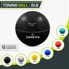 image:imageProsourceFit Weighted Toning Exercise Balls for Pilates Yoga Strength Training and Physical Therapy 2 lb to 8 lb Color CodedBlack  8lb