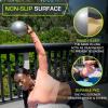 image:imageProsourceFit Weighted Toning Exercise Balls for Pilates Yoga Strength Training and Physical Therapy 2 lb to 8 lb Color CodedSilver 6lb