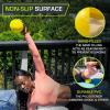 image:imageProsourceFit Weighted Toning Exercise Balls for Pilates Yoga Strength Training and Physical Therapy 2 lb to 8 lb Color CodedYellow 5lb
