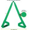 image:imageProsourceFit Yoga Mat Carrying Sling Easy Adjustable Carry Strap 60 Long Cotton 5 Colors to Choose FromGreen
