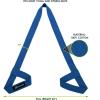 image:imageProsourceFit Yoga Mat Carrying Sling Easy Adjustable Carry Strap 60 Long Cotton 5 Colors to Choose FromNavy