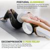 image:imageProsourceFit Yoga Wheel Prop 12 for Improving Yoga Poses Backbends Flexibility Balance Stretching RelaxationBlackWhite
