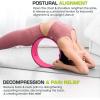 image:imageProsourceFit Yoga Wheel Prop 12 for Improving Yoga Poses Backbends Flexibility Balance Stretching RelaxationPurplePink