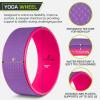 image:imageProsourceFit Yoga Wheel Prop 12 for Improving Yoga Poses Backbends Flexibility Balance Stretching RelaxationPurplePink