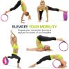 image:imageProsourceFit Yoga Wheel Prop 12 for Improving Yoga Poses Backbends Flexibility Balance Stretching RelaxationPurplePink