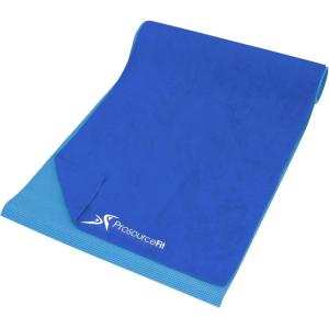image:imageProsourceFit Arida Yoga Mat Towel SuperAbsorbent Microfiber 68inch by 24inch for Yoga Pilates and Working Out 3 Color OptionsBlue
