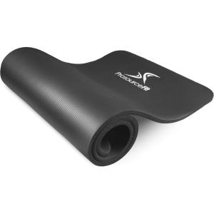 image:imageProsourceFit Extra Thick Yoga and Pilates Mat  13mm or 1 25mm 71inch Long High Density Exercise Mat with Comfort Foam and Carrying StrapBlack