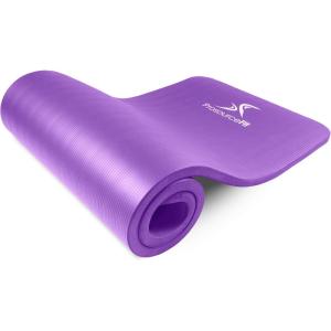 image:imageProsourceFit Extra Thick Yoga and Pilates Mats 05 amp 1inPurple