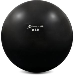 image:imageProsourceFit Weighted Toning Exercise Balls for Pilates Yoga Strength Training and Physical Therapy 2 lb to 8 lb Color CodedBlack  8lb
