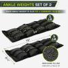image:imageProsourceFit AnkleWrist and ArmLeg Weights Set of 2 Adjustable Strap 1 lb5 lb Adjustable Weight 15 lb 10 lb 7 lb for Men and WomenBlack