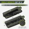 image:imageProsourceFit AnkleWrist and ArmLeg Weights Set of 2 Adjustable Strap 1 lb5 lb Adjustable Weight 15 lb 10 lb 7 lb for Men and WomenGrey