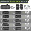 image:imageProsourceFit AnkleWrist and ArmLeg Weights Set of 2 Adjustable Strap 1 lb5 lb Adjustable Weight 15 lb 10 lb 7 lb for Men and WomenGrey Adj Weight