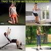 image:imageProsourceFit Single Stackable Resistance Bands with Door Anchor and Exercise Guide 812 LB Heavy Duty Fitness Tube for FullBody Exercises and Home WorkoutsBlack 16 LB to 20 LB Resistance Level