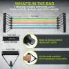 image:imageProsourceFit Single Stackable Resistance Bands with Door Anchor and Exercise Guide 812 LB Heavy Duty Fitness Tube for FullBody Exercises and Home WorkoutsAssorted  2 LB to 20 LB Resistance Level