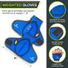 image:imageProsourceFit Weighted Gloves Pair of Heavy Duty 2 lb Neoprene for Sculpting and AerobicsBlue