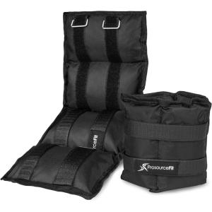 image:imageProsourceFit AnkleWrist and ArmLeg Weights Set of 2 Adjustable Strap 1 lb5 lb Adjustable Weight 15 lb 10 lb 7 lb for Men and WomenBlack