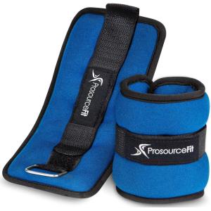 image:imageProsourceFit AnkleWrist and ArmLeg Weights Set of 2 Adjustable Strap 1 lb5 lb Adjustable Weight 15 lb 10 lb 7 lb for Men and WomenBlue