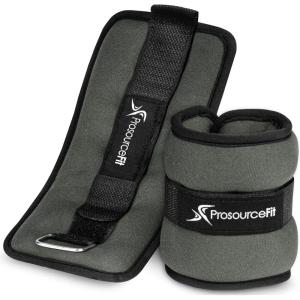 image:imageProsourceFit AnkleWrist and ArmLeg Weights Set of 2 Adjustable Strap 1 lb5 lb Adjustable Weight 15 lb 10 lb 7 lb for Men and WomenGrey