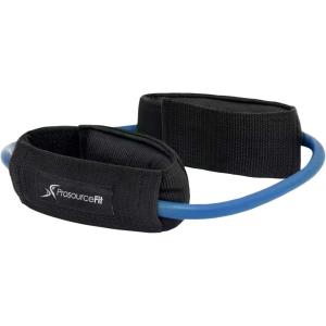 image:imageProsourceFit Leg Resistance Exercise Band Heavy Duty Tube 1520 pounds with Padded Ankle Cuffs for Lower Body Workouts