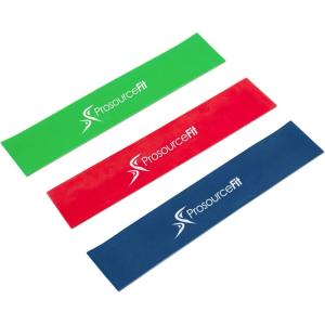 image:imageProsourceFit Loop Resistance Bands Set of 3 2inch Wide for Leg Exercises and Physical TherapyMulticolor