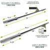 image:imageProsourceFit Olympic Barbell Multipurpose Weight Lifting Bar 160k PSI65ft  Womens