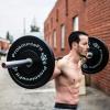 image:imageProsourceFit Solid Rubber Bumper Plates Sold Individually with Steel Insert for Strength Training and Cross Conditioning Power Lifting25 LB