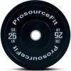 image:imageProsourceFit Solid Rubber Bumper Plates Sold Individually with Steel Insert for Strength Training and Cross Conditioning Power Lifting25 LB