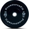image:imageProsourceFit Solid Rubber Bumper Plates Sold Individually with Steel Insert for Strength Training and Cross Conditioning Power Lifting45 LB