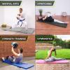 image:imageProSource TriFold Folding Thick Exercise Mat 6x2 with Carrying Handles for MMA Gymnastics Stretching Core WorkoutsBlue