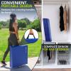 image:imageProSource TriFold Folding Thick Exercise Mat 6x2 with Carrying Handles for MMA Gymnastics Stretching Core WorkoutsBlue