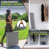 image:imageProSource TriFold Folding Thick Exercise Mat 6x2 with Carrying Handles for MMA Gymnastics Stretching Core WorkoutsGrey